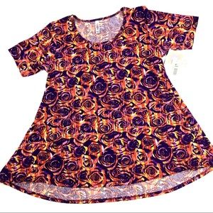 LuLaRoe Perfect T Shirt Roses Medium New